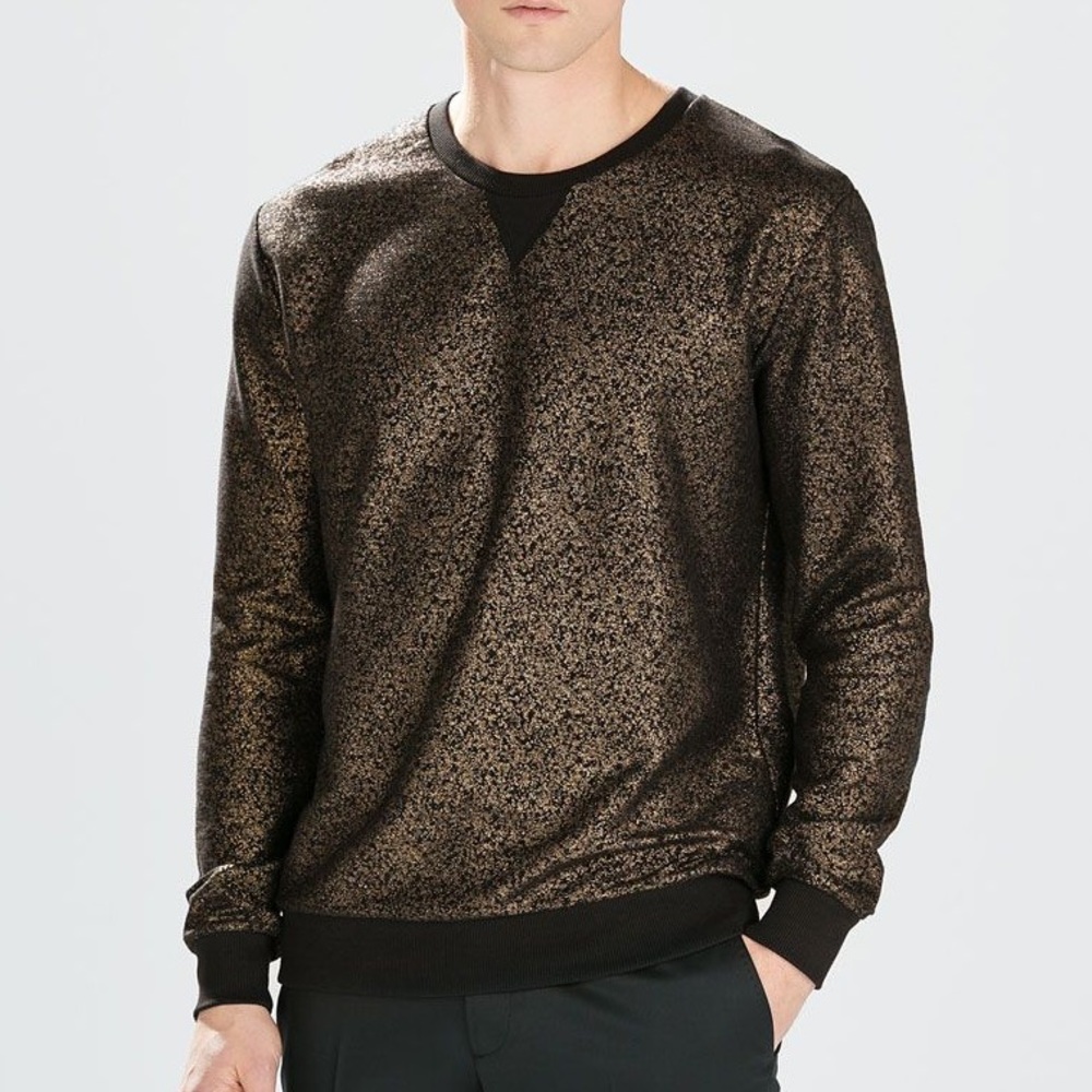 Black & Gold ZARA sweater size M